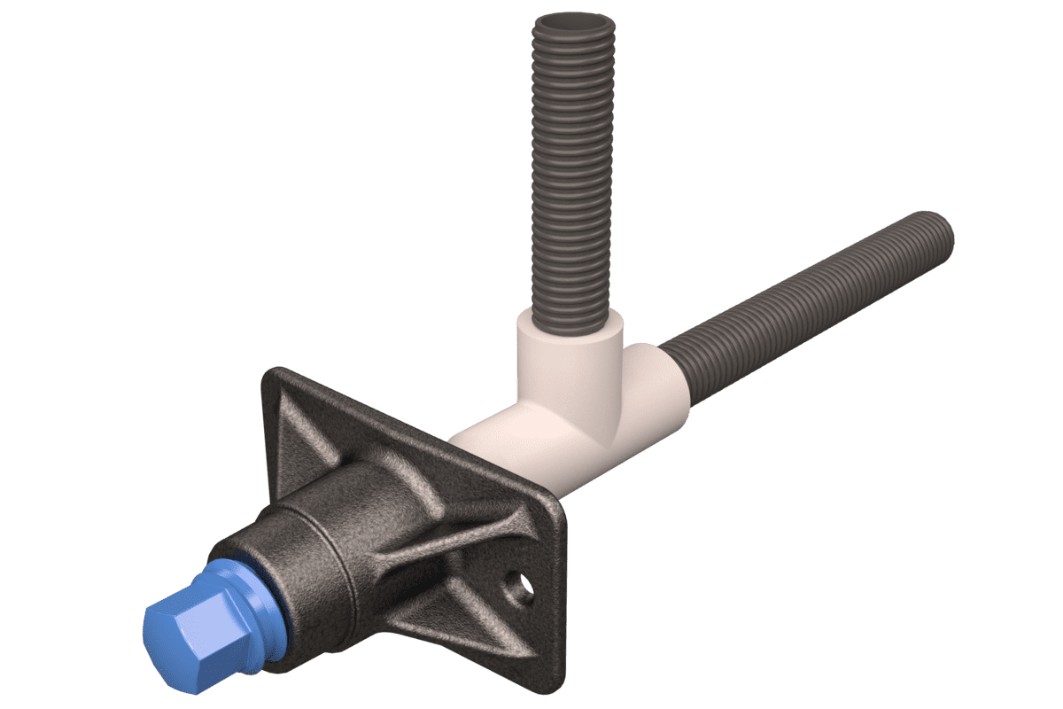 1F15 anchorage for single strand prestressing