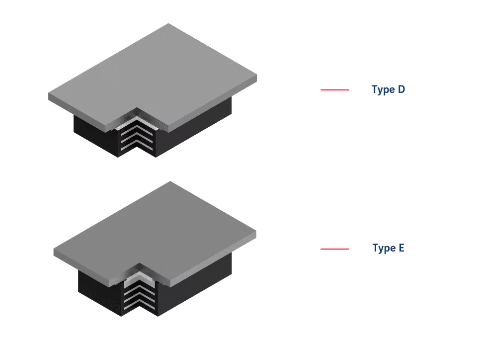 Bearings with sliding surface – Type D, type E