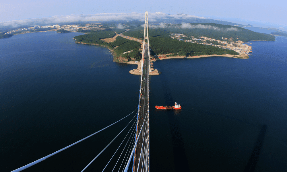 Russky Island bridge