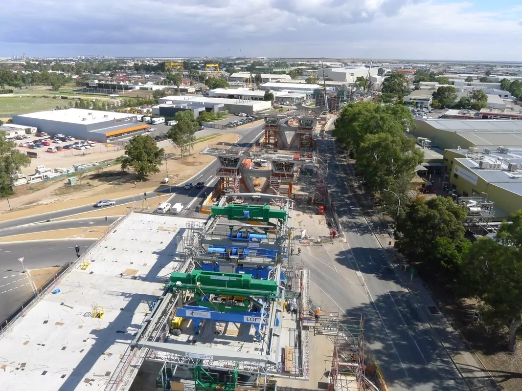 Adelaide superway Australia - launching gantry