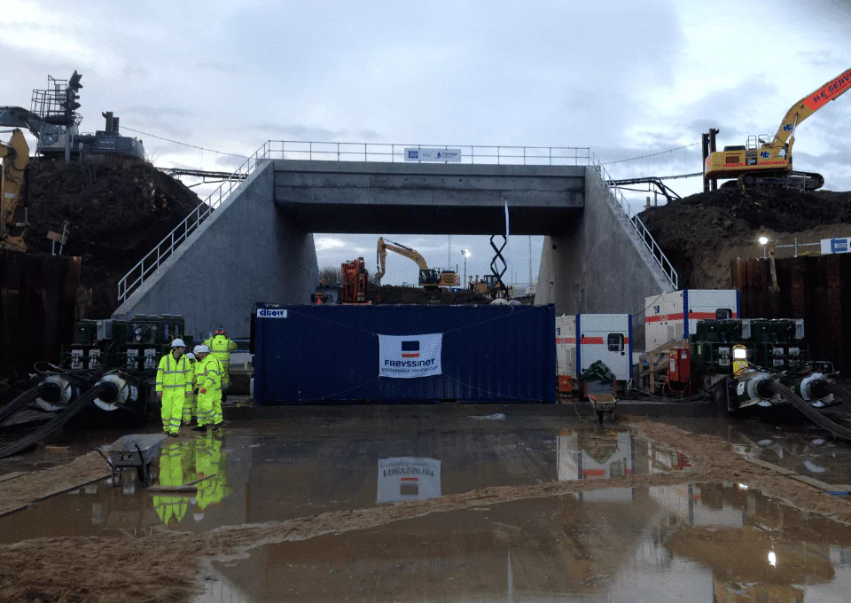 Immingham bridge UK underpass