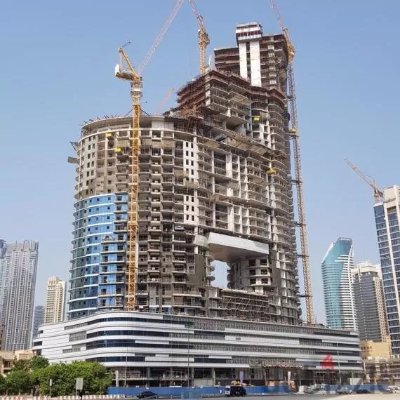 Imperial Avenue project - Flying raft in Dubai- using post-tensioning slabs and transfer slabs