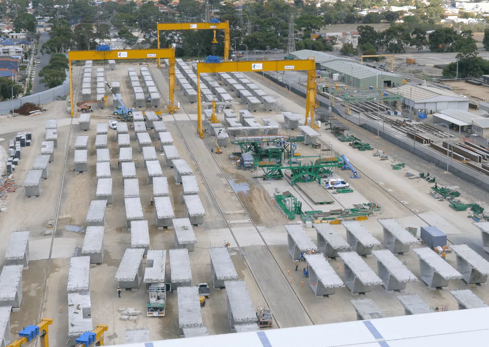 Adelaide superway structure - launching gantry