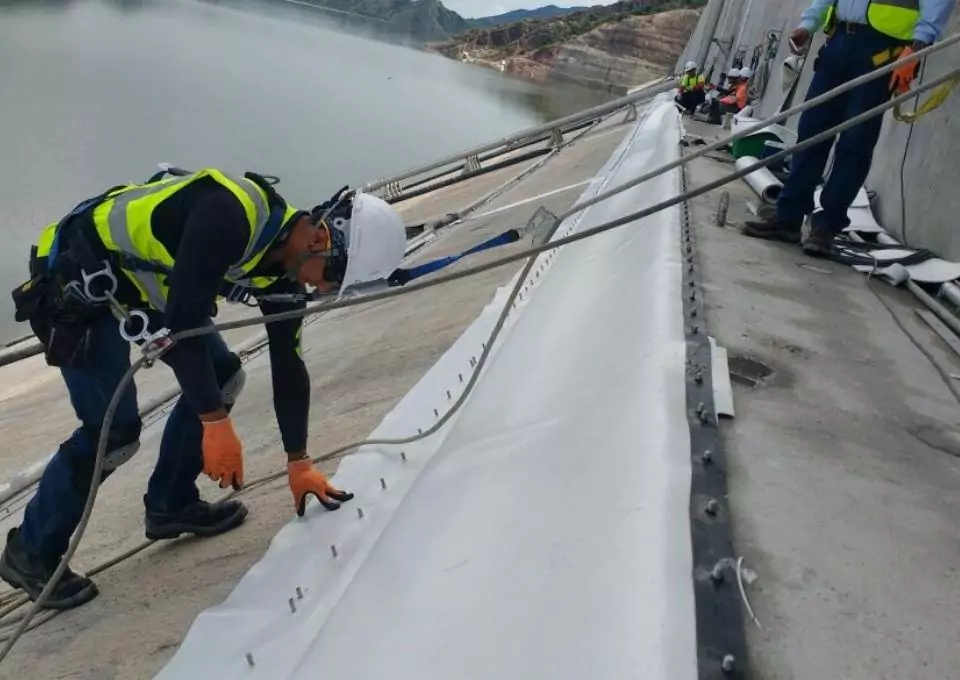 El Quimbo dam Colombia Carpi external waterproofing