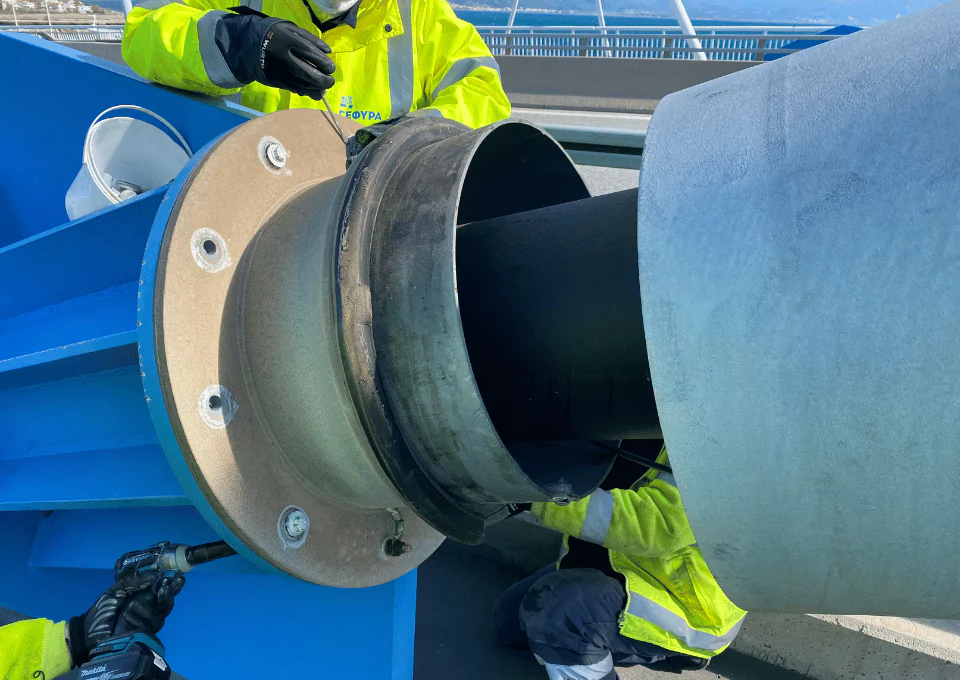 Cable lightning protection system - Greece Rio Antirrio bridge