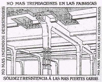 CACI reinforced concrete factory - Hennebique system
