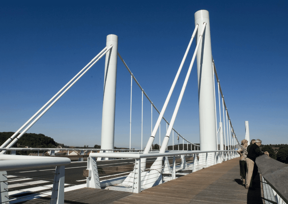 Kanne suspension bridge Belgium