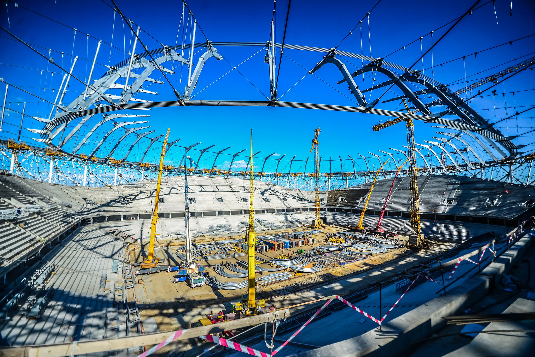 Volgograd arena - Cable-stayed roof
